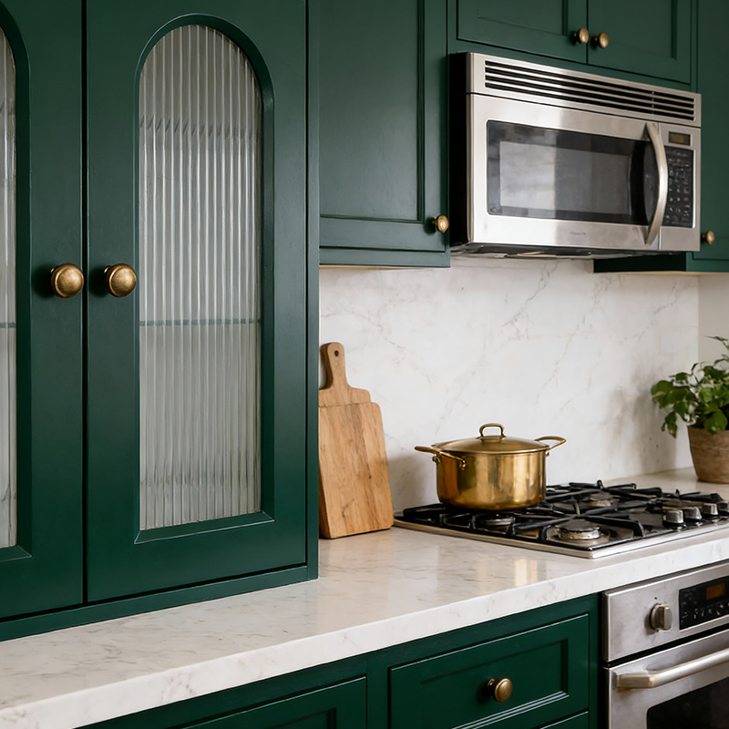 Mânere din alamă pentru ușile de dulap, sferice, cu un singur orificiu, montaj încastrat, stil nou chinezesc