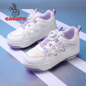 Baba Rabbit Heelys Unisex Četverokotačne Sportske Tenisice s PU Kotačićima