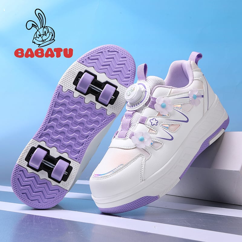 Baba Rabbit Heelys Unisex Četverokotačne Sportske Tenisice s PU Kotačićima