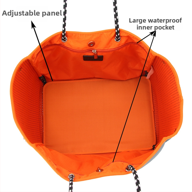 Jae-hee Ženska torba za plažu velike kapacitete – vodootporna, prijenosna, od materijala za ronjenje