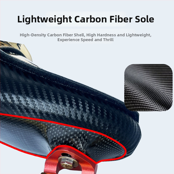 Rýchlostné korčule na ľad s vrškom z karbónových vlákien a čepeľou z nehrdzavejúcej ocele – pre dospelých