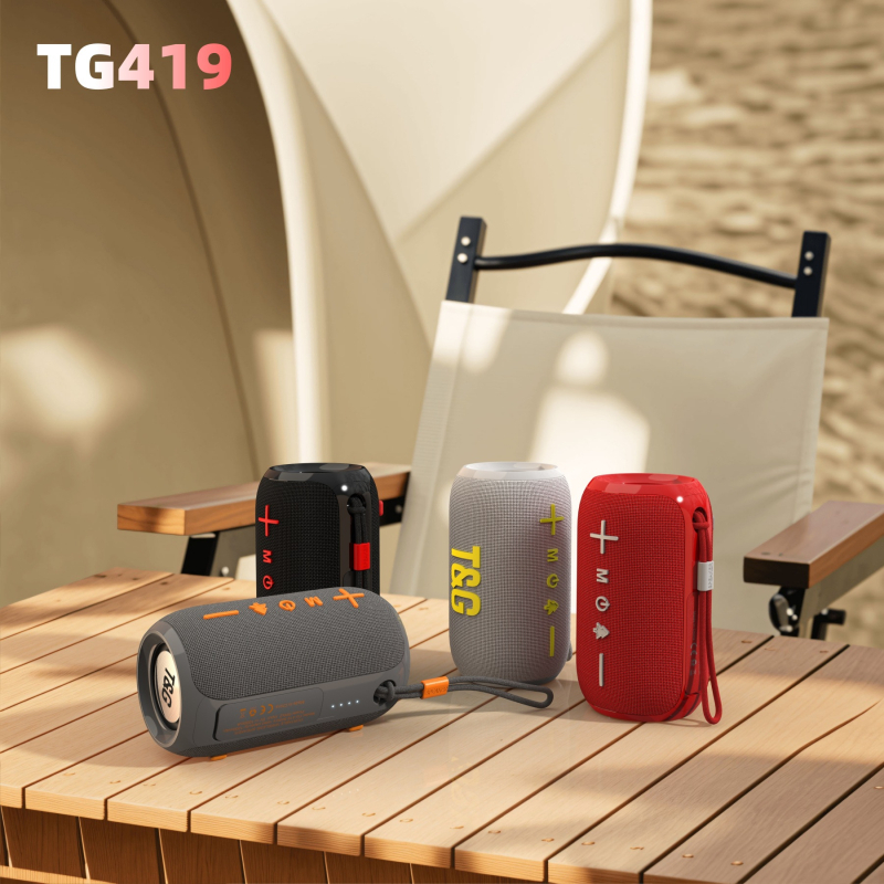 TG419 Bluetooth prijenosni zvučnik sa slotom za karticu, 2 zvučnika, Bluetooth 5.3, izlaz 10W, ugrađena baterija 1200–2000mAh