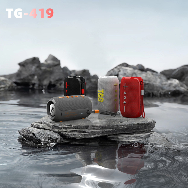 TG419 Bluetooth prijenosni zvučnik sa slotom za karticu, 2 zvučnika, Bluetooth 5.3, izlaz 10W, ugrađena baterija 1200–2000mAh
