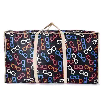 Párnázott tárolótáska, vízálló Oxford anyag, 56-75L kapacitás, utazáshoz