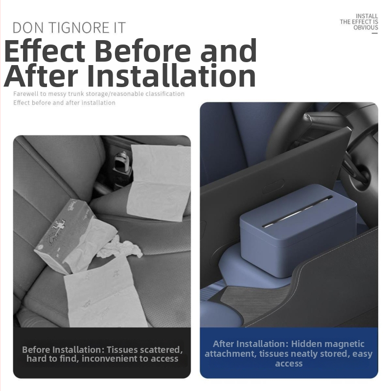 ABS θήκη χαρτοπετσετών για Xiaomi Yu7, αυτοκίνητο και οικιακή χρήση, προσαρμόσιμη