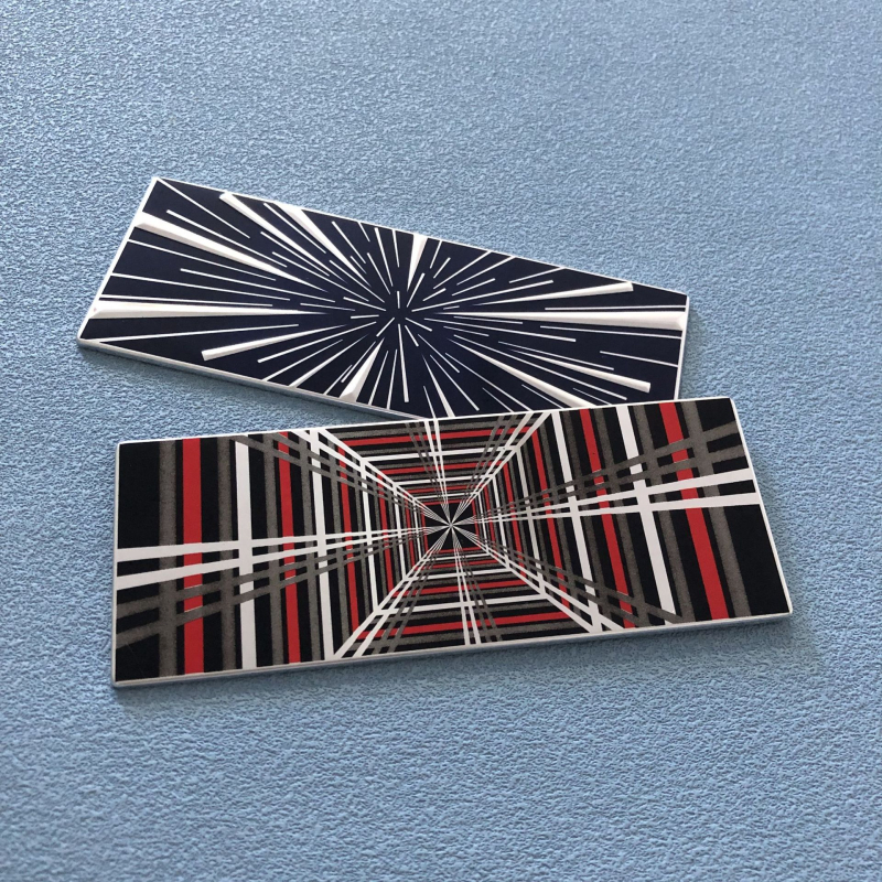 Αλουμινένιο Plaid πίσω εμβλημα για Tesla Model 3/Y First Edition, Time Tunnel σχέδιο, αυτοκόλλητο αυτοκινήτου με κόλλα