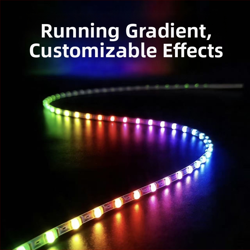 RGB LED pás s APP riadením, stmaviteľný, 5V vstup, LED čip 0807