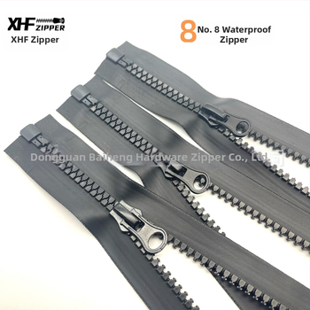 Otvárací koniec vodotesný zips z živice – EVA/PVC/TPU materiál, pre oblečenie, tašky a vonkajšie oblečenie