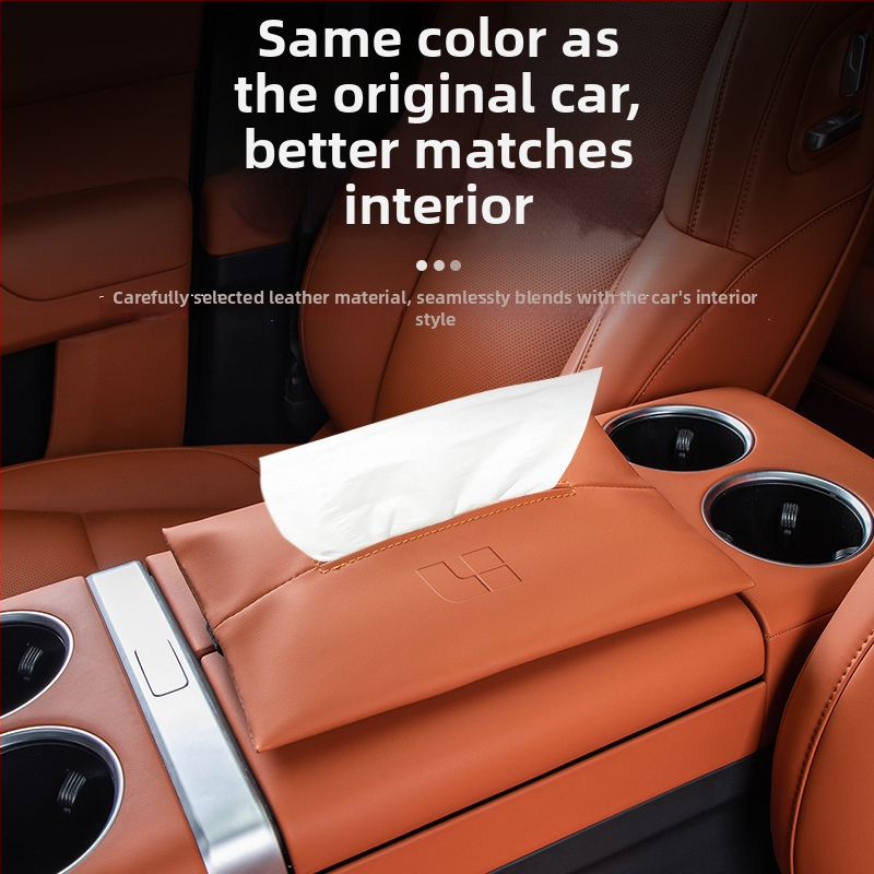 Visiaci organizér na vreckovky do auta (mikrovláknová koža; prispôsobenie na objednávku: Áno; licencovaná súkromná značka: Áno; životnosť: 10 rokov)