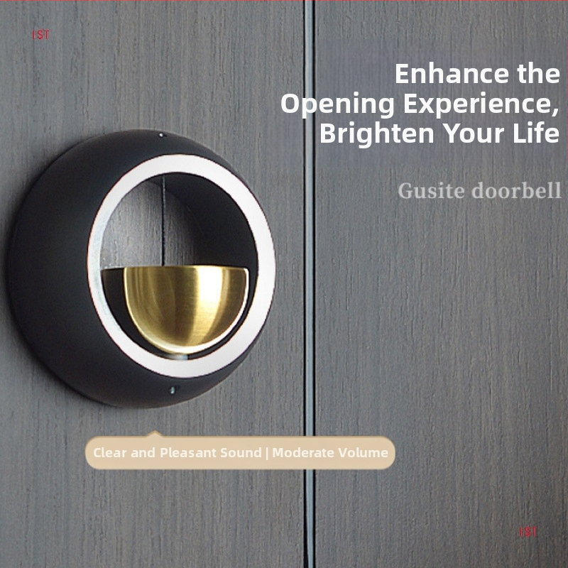 Dverový zvonček z meďe – jednoduchý moderný štýl, prívesok, zvon/vietor zvon (Materiál: Meď; Spracovanie: Razenie a brúsenie; Kategória: Prívesok, Zvono/Vietor zvon)