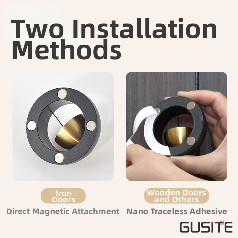 Dverový zvonček z meďe – jednoduchý moderný štýl, prívesok, zvon/vietor zvon (Materiál: Meď; Spracovanie: Razenie a brúsenie; Kategória: Prívesok, Zvono/Vietor zvon)