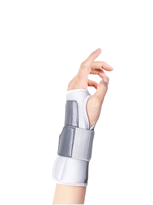 Brățară de încheietură cu placă din oțel pentru stabilizare – fibră poliesterică, pentru mână stângă, model BM-PAL1101-M, pentru patinaj cu role