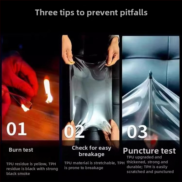 Tainier TPU auto wrap fólia, celá karoséria priehľadná ochranná fólia, protiškrabaniu pre autá a elektrické motocykle, 5-ročná záruka