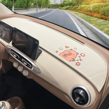 Αντιολισθητικό μαξιλαράκι ταμπλό για 25 παραλλαγές Wuling Hongguang Mini Macaron 4ης γενιάς, σιλικόνη, αντιθαμπό, εκτύπωση λογότυπου: Ναι