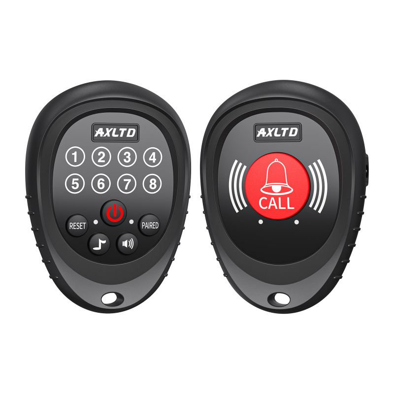 Bežični sustav poziva uz krevet – kućno urgentno pozivanje za njegu starijih i bolesnika, ugrađena litijska baterija, 5V, 12 tonova zvona, modeli T-1908/T-1909