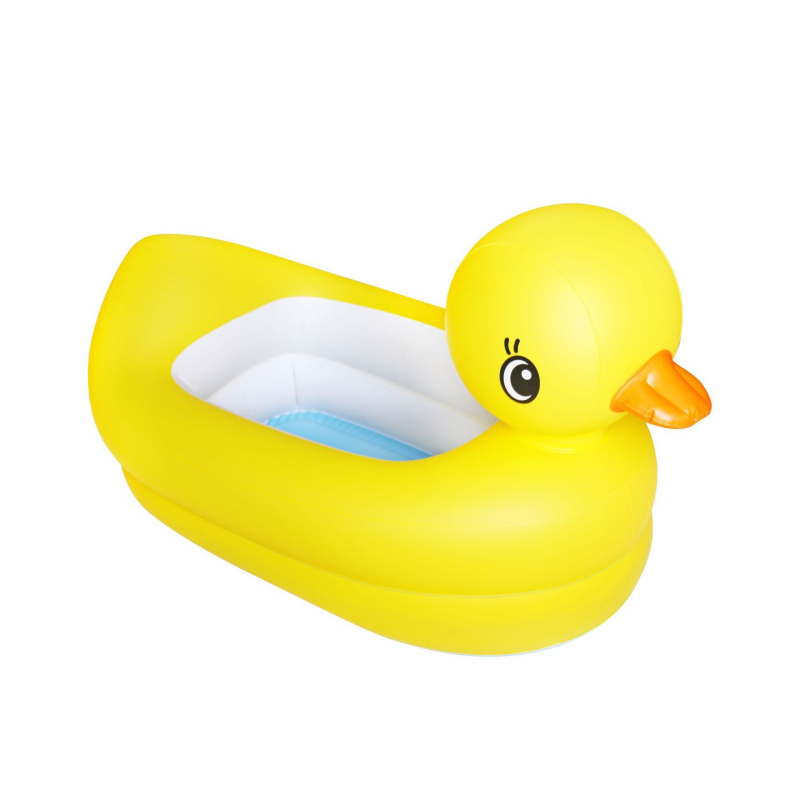 Naduvani plovak za djecu u obliku žute patkice — PVC materijal, DX562
