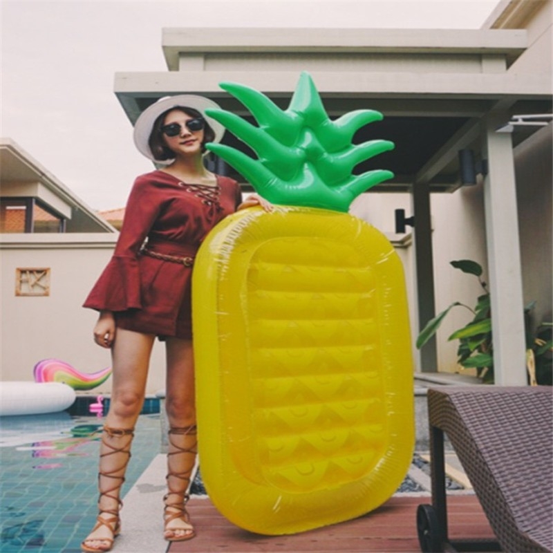 Naduvani plovajući ležaj u obliku ananasa — ekološki PVC, brend Sea of Clouds, za vodene aktivnosti na otvorenom