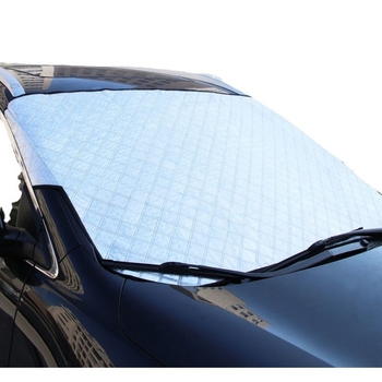 Auto snježna zaštita prednjeg stakla - magnetsko učvršćivanje, aluminijska folija, univerzalna prilagodba, mrežasti uzorak, debeli stil
