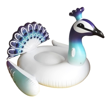 Naduvani plivački float za bazen u obliku pauna, PVC materijal, Zhan Xing, za plivanje i vodene igre