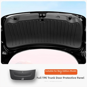 Tesla Model Y/3 πίσω κάλυμμα αποσκευών – πλήρης κάλυψη, προστατευτικό πάνελ πόρτας του πίσω χώρου, εσωτερική προστασία; Υλικό: TPE; Αριθμός προϊόντος: 123; Χωρίς λογότυπο; Χωρίς εξατομίκευση