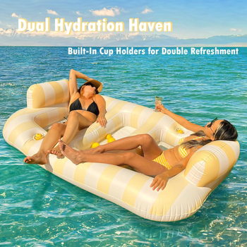 Dvostruka napuhana ležaljka za bazen, vanjska upotreba; PVC materijal, Jingpeng outdoor, kategorija proizvoda: Drugo