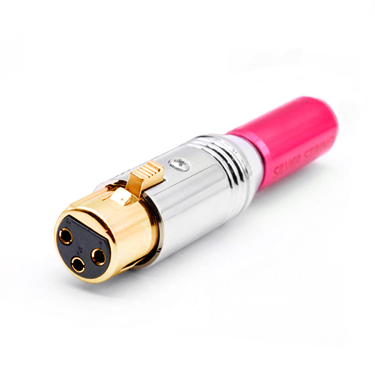 XLR audio csatlakozó készlet — tiszta réz aranyozással, kiegyensúlyozott csatlakozó (Márka: MVS/Magic Recitation; Működési hőmérséklet-tartomány: -40…80 °C; Tanúsítvány: gyári ellenőrzés)