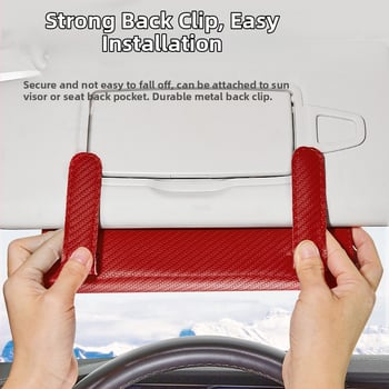 Kožna kutija za maramice u automobilu, viseći dizajn za vizir za sunce, mogućnost prilagodbe, opća upotreba, 1 godina trajanja