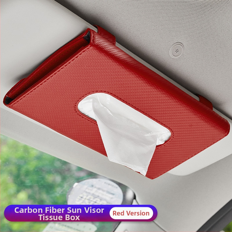 Kožna kutija za maramice u automobilu, viseći dizajn za vizir za sunce, mogućnost prilagodbe, opća upotreba, 1 godina trajanja