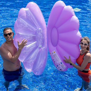 Naduvani plutajući ležaj za bazen u obliku biserne školjke, ekološki PVC | Lanxiao