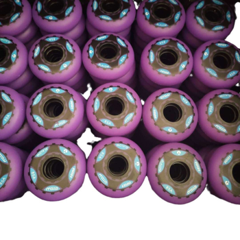 Gyerekeknek szóló görkorcsolya - PVC felsőrész, egy sor kerék, rugalmas PU anyag, 85A keménység