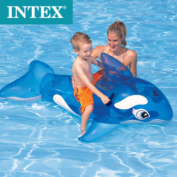 INTEX Átlátszó kék bálna felfújható vízi játék gyerekeknek és felnőtteknek; Anyag: környezetbarát PVC; Márka: INTEX; Kategória: Egyéb