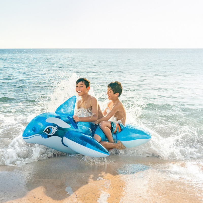 INTEX Átlátszó kék bálna felfújható vízi játék gyerekeknek és felnőtteknek; Anyag: környezetbarát PVC; Márka: INTEX; Kategória: Egyéb
