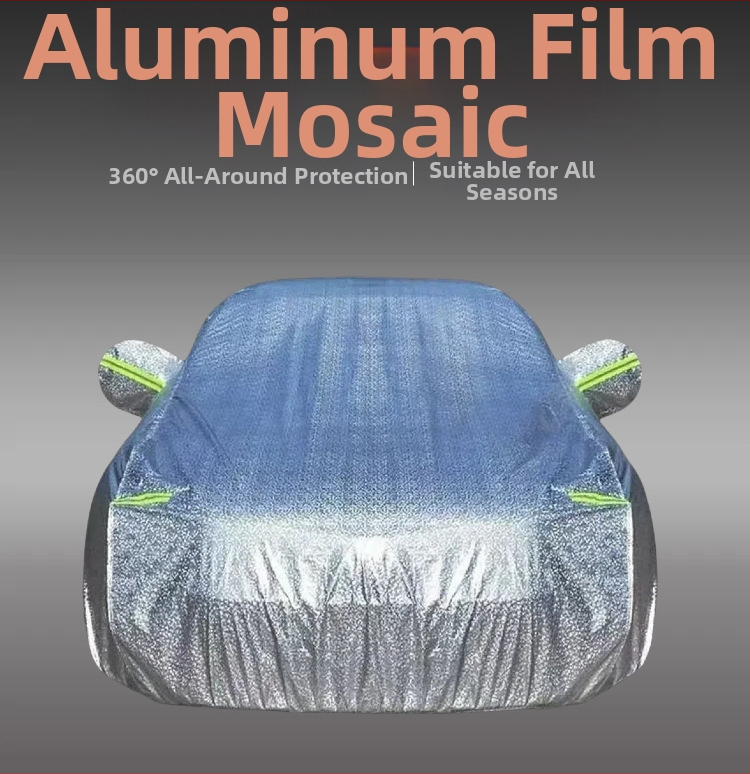 Automobilska navlaka s aluminijskom folijom — zaštita od sunca i kiše, toplinska izolacija, debela, otporna na prašinu, univerzalna za sve sezone