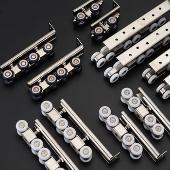 Τροχός οδηγού συρόμενης πόρτας – Νάιλον/Ατσάλι/Κράμα, Ø45mm εξωτερική διάμετρος, διάμετρος άξονας 13mm, ακτίνα αυλακιού για σχοινί 10mm, μέγιστο φορτίο 100kg