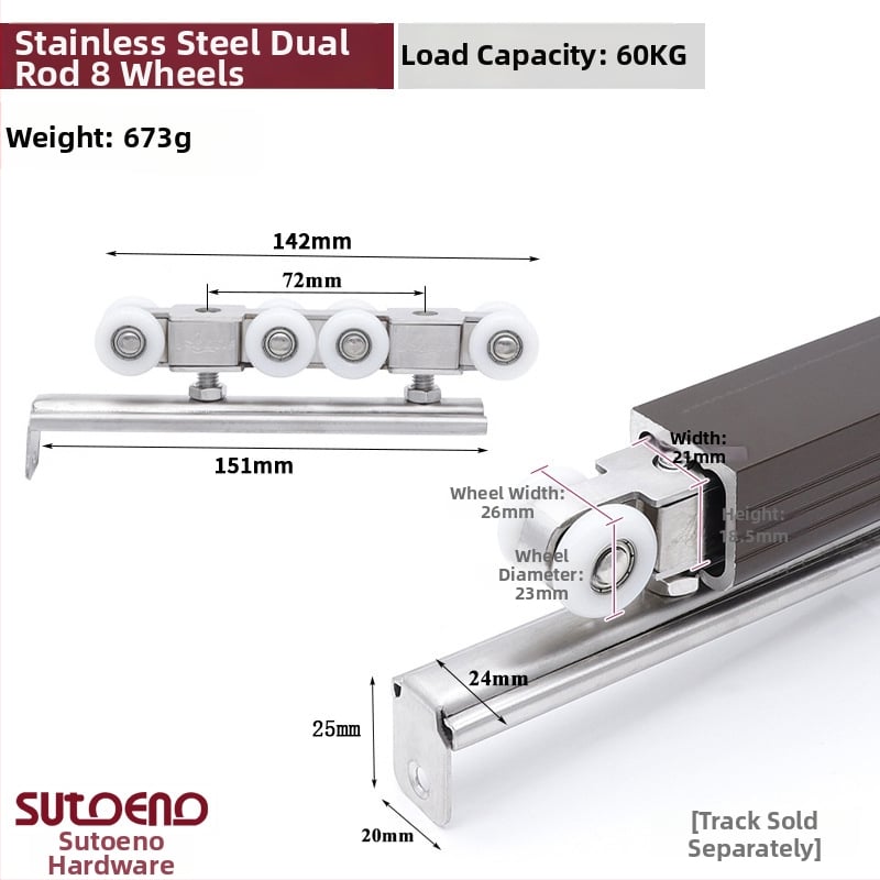 Τροχός οδηγού συρόμενης πόρτας – Νάιλον/Ατσάλι/Κράμα, Ø45mm εξωτερική διάμετρος, διάμετρος άξονας 13mm, ακτίνα αυλακιού για σχοινί 10mm, μέγιστο φορτίο 100kg