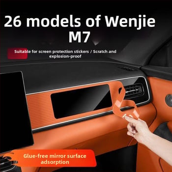 Zaštitnik zaslona instrument ploče za 26 modela New AITO M7, silikon podloga i unutarnji dekorativni dodaci
