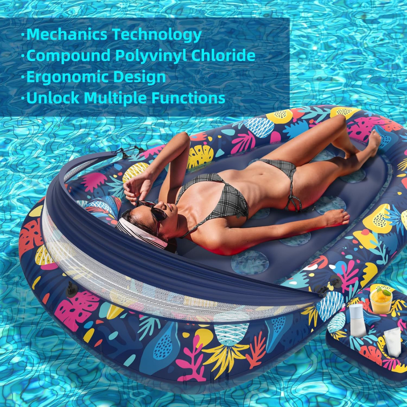 3-u-1 napuhujući bazenski float s odvojivim suncobranom, PVC materijal