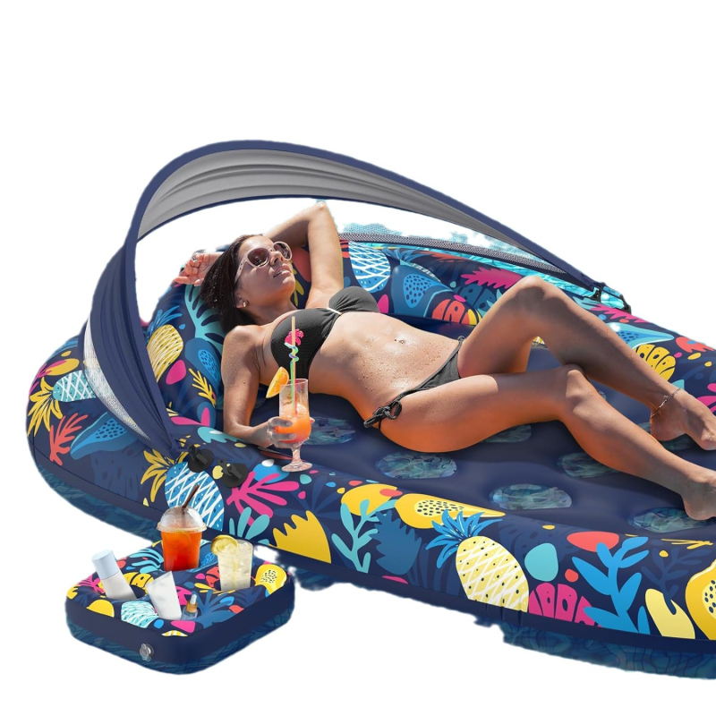 3-u-1 napuhujući bazenski float s odvojivim suncobranom, PVC materijal