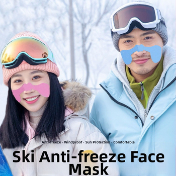 Lyžiarska ochrana tváre — karikatúrny dizajn, proti zmrazeniu, vetru odolná, ochrana proti slnku pre vonkajšie zimné korčuľovanie