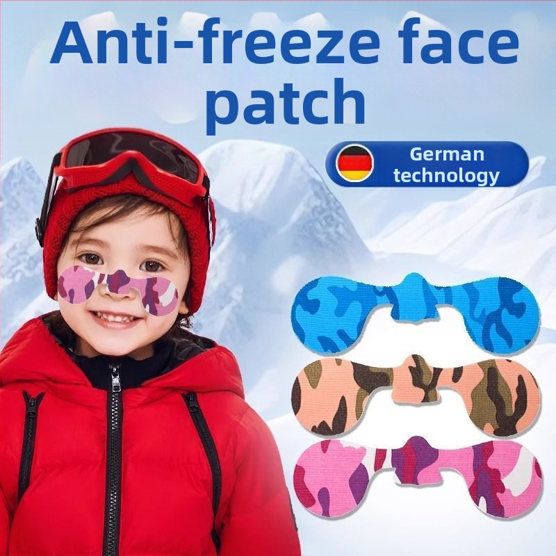 Lyžiarska ochrana tváre — karikatúrny dizajn, proti zmrazeniu, vetru odolná, ochrana proti slnku pre vonkajšie zimné korčuľovanie