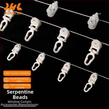 Príslušenstvo pre hadovité závesy – Model J20-061, POM, pre zavesené závesy, pohyblivé guľôčky