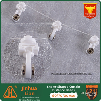 Príslušenstvo pre hadovité závesy – Model J20-061, POM, pre zavesené závesy, pohyblivé guľôčky