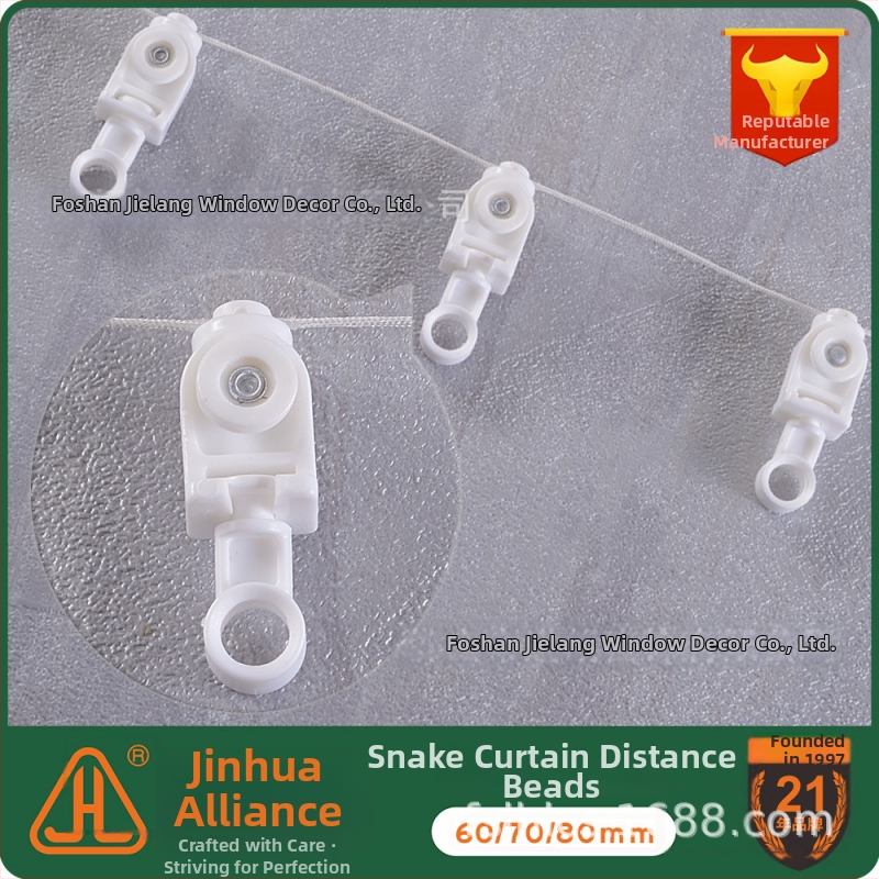 Príslušenstvo pre hadovité závesy – Model J20-061, POM, pre zavesené závesy, pohyblivé guľôčky