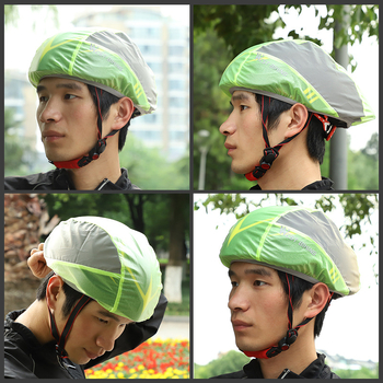 WEST BIKING Κάλυμμα κράνους ποδηλάτου για ενήλικες — Αντιανεμικό, Ανακλαστικό, Λεπτό αδιάβροχο ύφασμα, Εκτύπωση λογότυπου