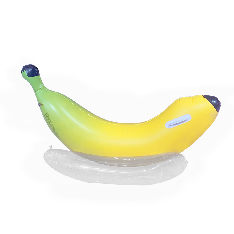 WHF Nafukljiva banana plutač — PVC, za odrasle i djecu, vodene igračke