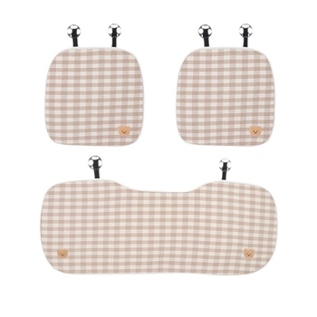 Autóülés párna: lapos, egyszerű stílus; töltet selyemrost; felület PS; szellőző; univerzális minden évszakra