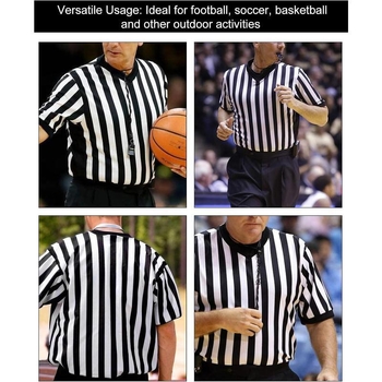 Férfi játékvezetői ing, PVC anyag, csíkos minta, személyre szabott feldolgozás