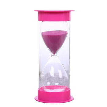 Homokóra időmérő 10/30/20/60 perc beállításokkal, boroszilikát üveg, modern minimalistikus függő dekoráció, Funny Leaves