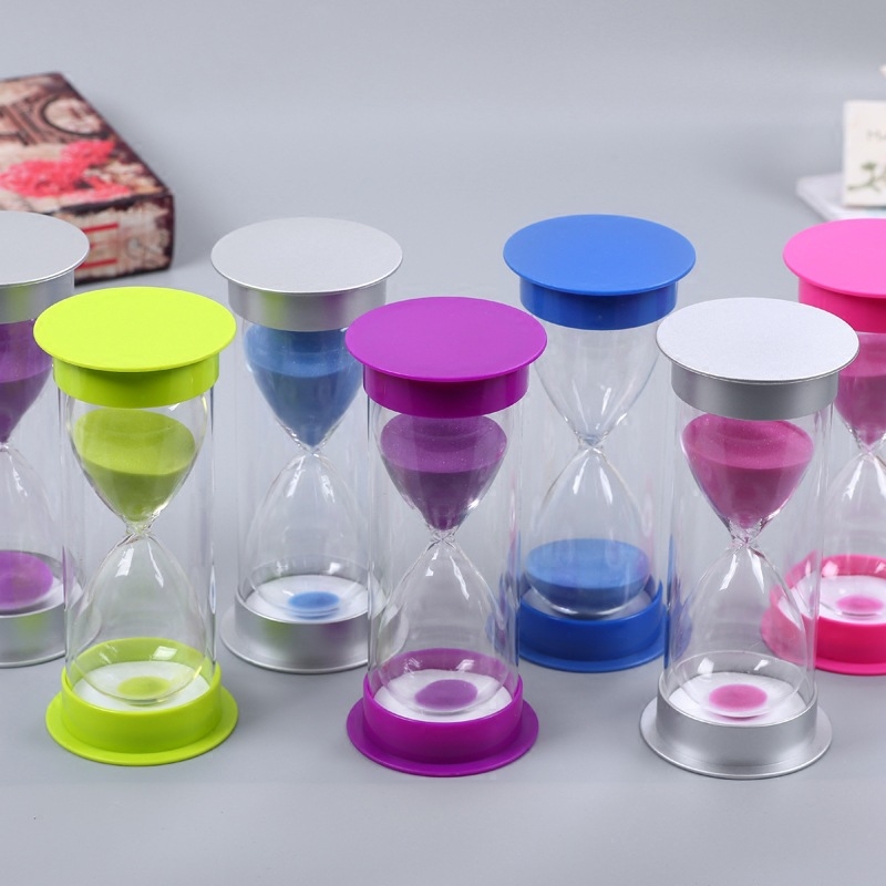 Homokóra időmérő 10/30/20/60 perc beállításokkal, boroszilikát üveg, modern minimalistikus függő dekoráció, Funny Leaves