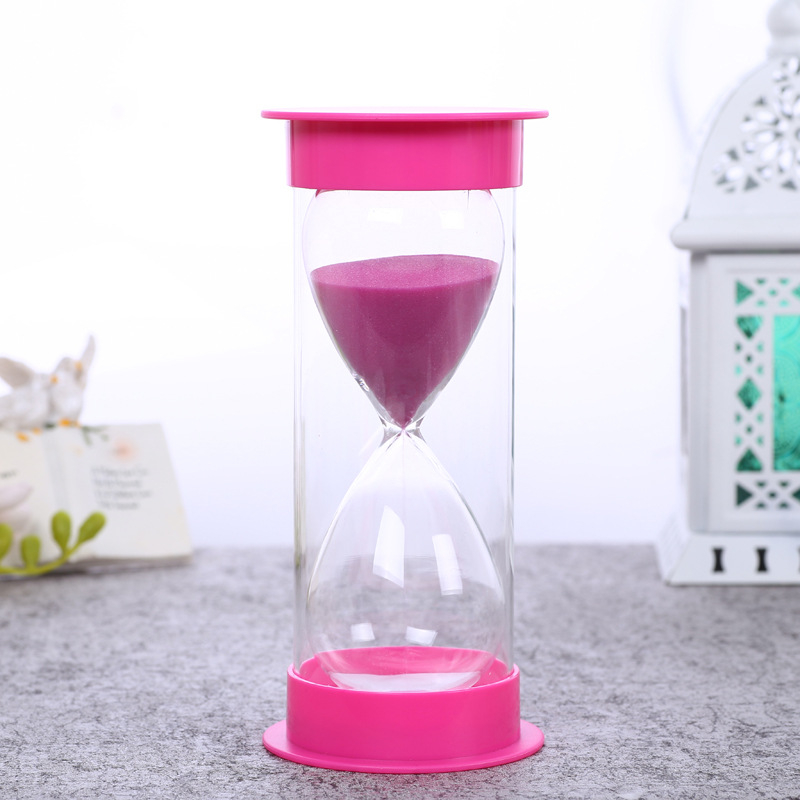 Homokóra időmérő 10/30/20/60 perc beállításokkal, boroszilikát üveg, modern minimalistikus függő dekoráció, Funny Leaves